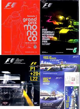 Modern Formula 1 programmes, books and histories, including FIA programmes
