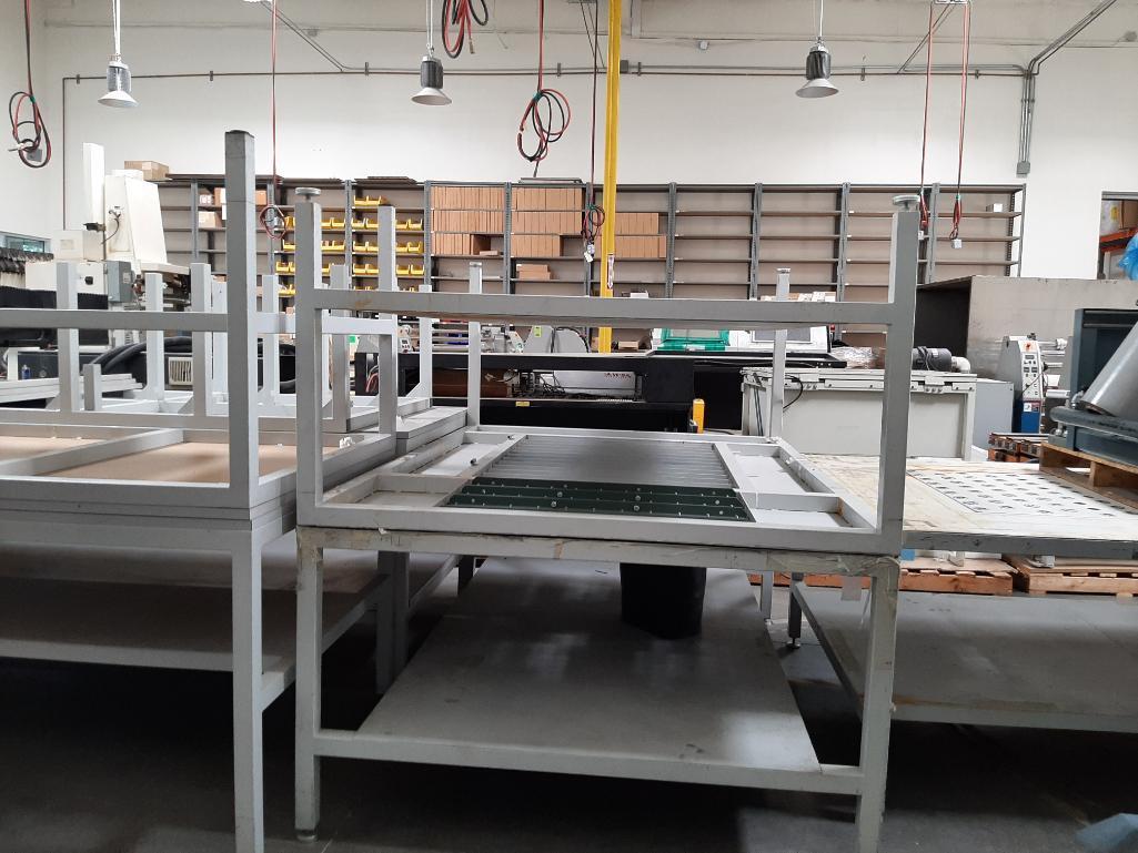 Two Heavy Duty Tables with Rollers