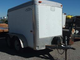 TANDEM AXLE 5X8 ENCLOSED TRAILER WITH WINCH