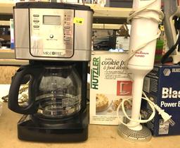 Coffee Pot Mixers, Iron and Cookie Press