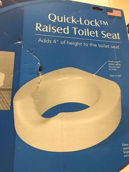 Quick Lock Raised Toilet Seat