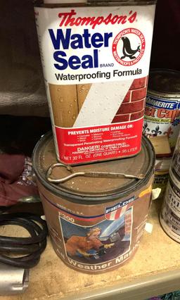 Exterior Acrylic Latex Paint/ Primer- White/ Brown, Hammerite Enamel White and More