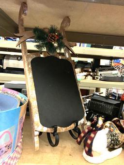 Christmas Decorations- Signs, Rotating Christmas Tree Stand(works) and more
