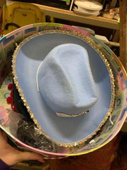 Hat Box with 3 Hats