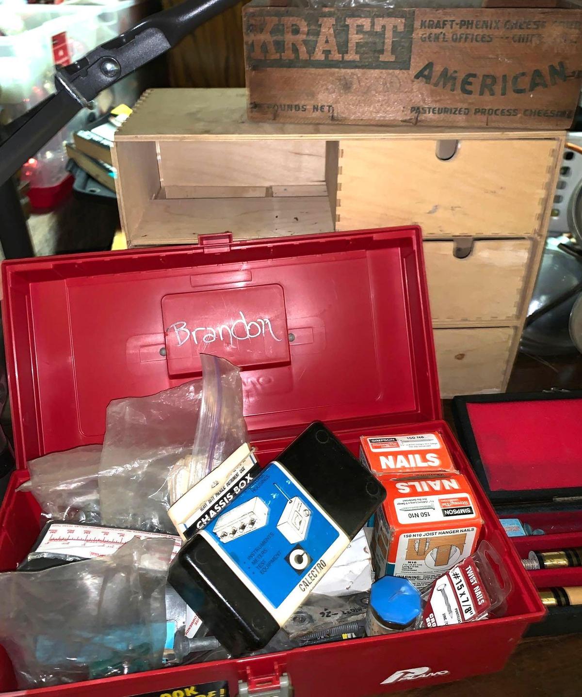 Kraft Box with Nail, Wood Organizer and more