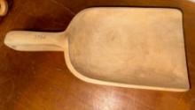 Large Hand Carved Wooden spoon dated 1926