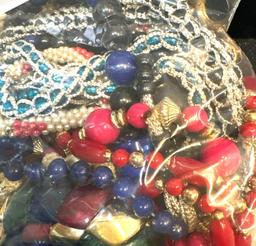 Bag Full of Vintage Costume Jewelry