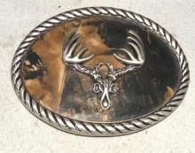 Nocona Buckle with Elk skull & Antlers
