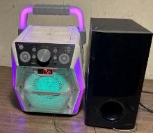 Singing Machine Model SML2200 MP3 & Karaoke player and LG Speaker- both work