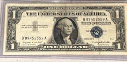 Two $1 Silver Certificates 1957A