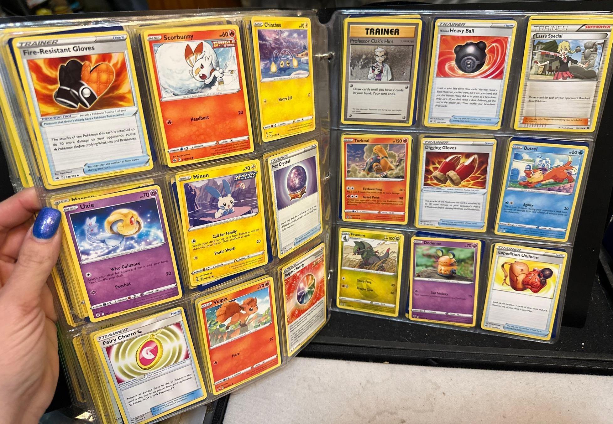 Binder full Front and Back of Sheets - Unsearched Pokemon cards