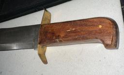 Large Bowie Knife 9 1/2" Blade ( 14 1/2" total Length)