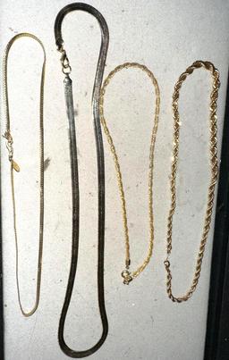 4 Gold Tone Chains