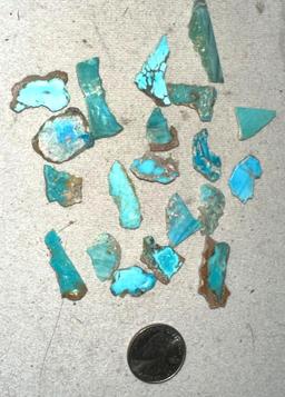 94 cts Mixed Turquoise 20 pc