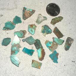 89 cts Royston Turquoise 22pc