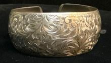 Engraved Sterling Silver Bracelet- Excellent Workmanship