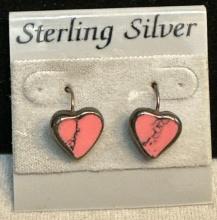 Macy's Sterling silver Heart Earrings