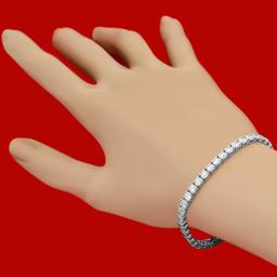 18k Gold 11.28ct Diamond Bracelet