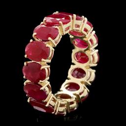 14k Yellow Gold 11.00ct Ruby Ring