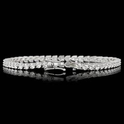 18k White Gold 4.50ct Diamond Bracelet
