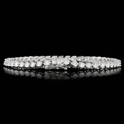 18k White Gold 4.50ct Diamond Bracelet