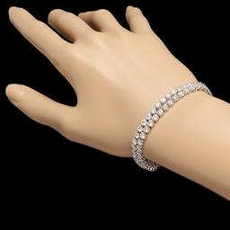 18k White Gold 10.80ct Diamond Bracelet