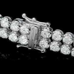18k White Gold 10.80ct Diamond Bracelet