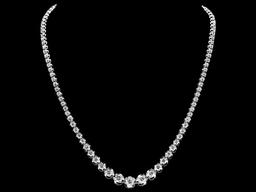 18k White Gold 10.20ct Diamond Necklace