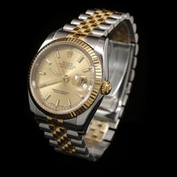 Rolex DateJust Two-Tone 36mm Men's Wristwatch
