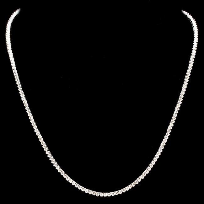 18k White Gold 6.00ct Diamond Necklace