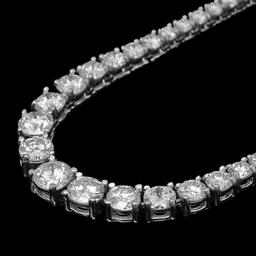 18K Gold 7.57ct Diamond Necklace