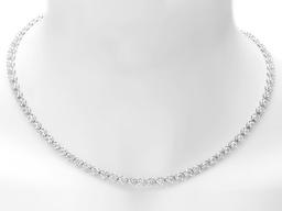 18k White Gold 14.00ct Diamond Necklace