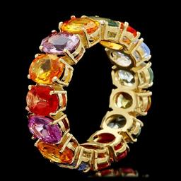 14k Yellow Gold 12.00ct Sapphire Ring