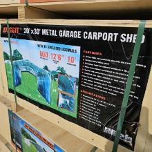 Diggit 20x30 Metal Garage Carport Shed