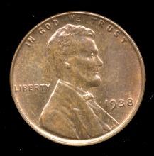 1938 ... UNC ... Lincoln Penny
