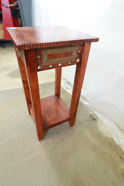 Asian Style Side Table with Drawer