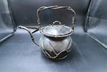 Decorative Metal Tea Pot with Lid