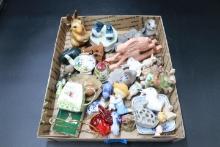 Box of Assorted Rabbit Figurines