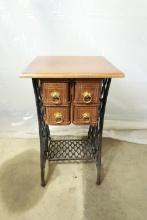 Converted Singer Sewing Machine Table