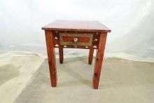 Asian Style Single Drawer Side Table