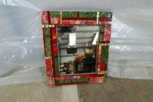 Framed Stained Glass Mirror