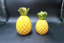 2 Decorative Ceramic Pineapples