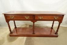 Cherry 2 Drawer Console Table