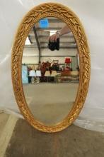 Oval Plastic Framed Mirror