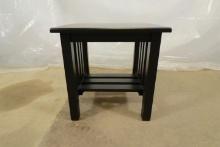 Black Painted Wooden Table