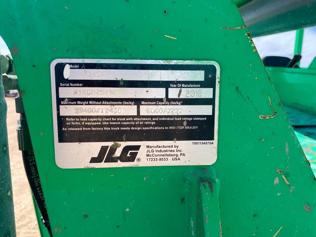 2016 JLG 6042 Telescopic Forklift