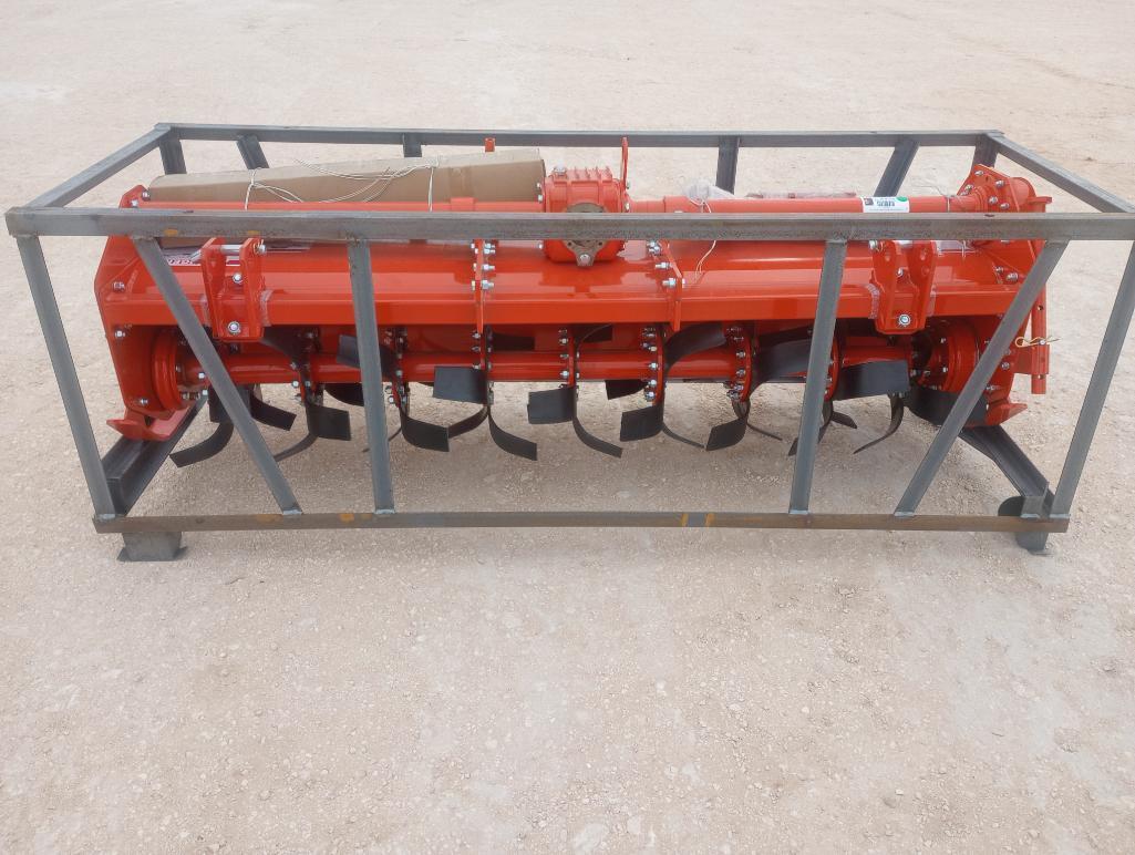 Unused Mower King TAS81 Rotary Tiller (3 Point Hitch Attachment)
