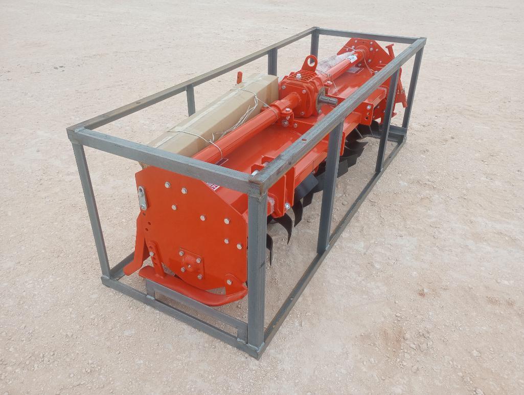 Unused Mower King TAS81 Rotary Tiller (3 Point Hitch Attachment)
