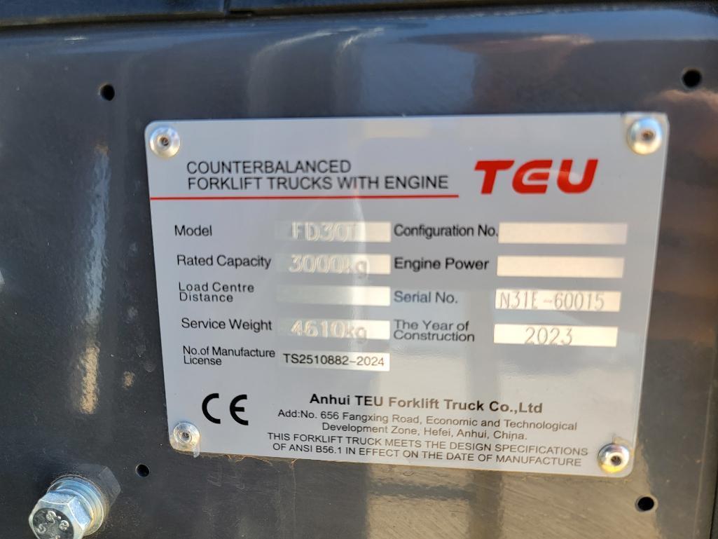 Unused 2023 TEU FD30T Forklift