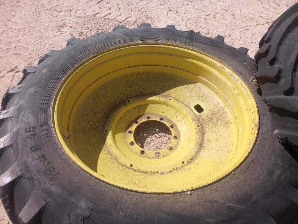 (2) John Deere Duals w/Tires 18.4R46